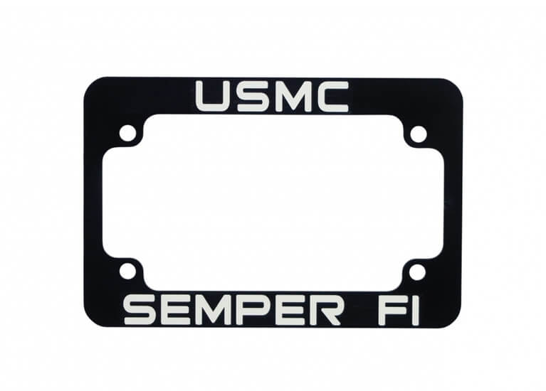 custom personalized license plate frames motor cycle