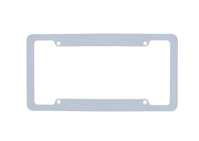 White License Plate Frames